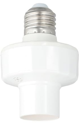 Opatiny Glühbirnenadapter mit E27 Lampenfassung, Sprachsteuerung Alexa & für Google Home, Fernzugriff und Energie, Weiß
