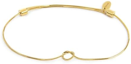 Generico Bracciale Unisex Marlù 25BR0001G-S con nodo catena snake Oro