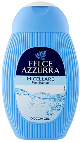 Felce Azzurra - Docciaschiuma Profumato Micellare, Gel Detergente Idratante per Pelle Morbida, Doccia Schiuma Delicato Fresco con Note Agrumate di Cedro, Gel Doccia Dermatologicamente Testato, 250 ml