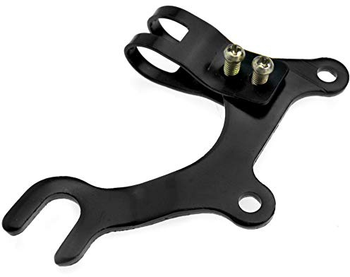 Supporto di montaggio con staffa e adattatore per freni a disco da 160 mm, nero, 20 mm, per mountain bike e bici da strada