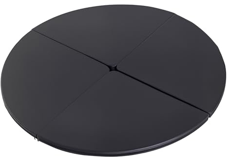 Soozier Pole Dance Mat, 2T x 5'W Folding Pole Crash Mat for Home, Lightweight and Foldable, Black