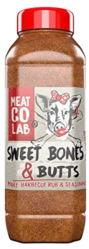 Angus & Oink | Sweet Bones & Butts | Maple BBQ Rub and Seasoning | Gluten-Free, No Preservatives | Ideal for Smoking, Grilling & Oven | 1200g