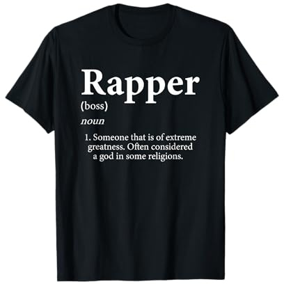 Rapper Definition Personalized Name Costume For Rapper Maglietta