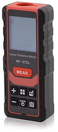 Laser Distanzmessgerät IP54 Reichweite, Entfernung 100 Meter LCD Hintergrundbeleuchtung, mit vielen Funktionen für präzise Level-, Grad- & vertikale Messungen mit Sprachausgabe
