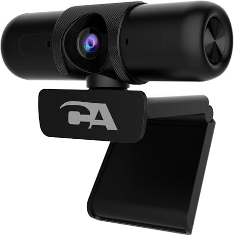 Cyber Acoustics CA Essential Super HD Webcam (WC-3000) USB Webcam, 5MP Super HD Video up to 2592x1944 at 30fps, Autofocus & Light Correction, Dual Omnidirectional Mics