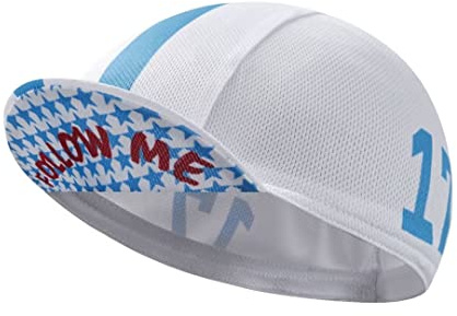 Bikingbros Cappellino da ciclismo da uomo, in poliestere, per ciclismo su strada e sotto il casco, traspirante e assorbe il sudore, A24., taglia unica