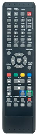 SE-R0309 Replacement Remote Control fit for Toshiba DVD HDD Recorder | SE-R0309 SER0309 RD-88DTKB RD-98DTKB