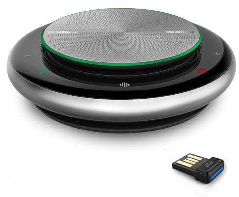 RGBlink Haut-parleur Bluetooth de conférence avec microphone USB sans fil Algorithme de réduction du bruit amélioré à 360 ° Prise vocale à 360 ° Certifié CP900