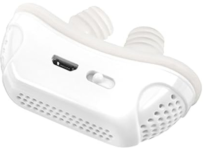 Dispositifs anti-ronflement, appareils électriques de ronflement, appareils d'apnée du sommeil, anti-ronflement automatique pour toutes les formes de nez, confort amélioré (blanc)