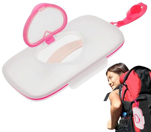 Spender für Feuchttücher für Babys, wasserdichte Feuchttücher-Halter | Reise-Tücheretui mit Deckel, Feuchttücher-Box, Baby-Kinder-Aufbewahrungsbox und Make-up-Entfernung und schnelle Erfrischung (