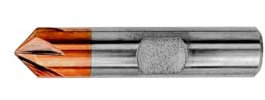 PAULIMOT VHM-Fasenfräser 90° Ø 12,0 mm mit TiAlN-Beschichtung, 6-schneidig