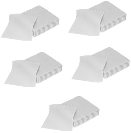 VALICLUD 200pièces Chiffons De Nettoyage Pour Bijoux Lot De Suédine Grise Outil De Polissage Pour Bijoux Pratique Et