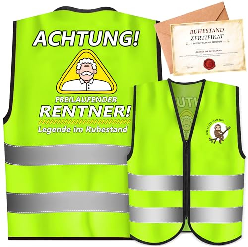 ZJTAPE Rentner Geschenk Männer, Renteneintritt Geschenk mit Grußkarte, Rente Scherzartikel, Lustige Ruhestand Geschenke für Männer - Abschiedsgeschenk Kollegen Renteneintritt Geschenk zum Pension | Renteneintritt Geschenk, Grußkarte, Rente Scherzartikel, Lustige Ruhestand Geschenke für Männer, Abschiedsgeschenk Kollegen