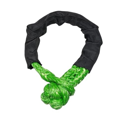 Cinta Remolque Trailer Rope Soft Shackle 56cm Diameter Car Traction Road Tow Rope(Green)