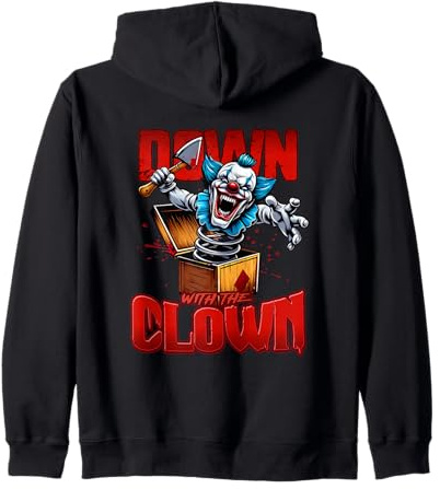 Down with the Clown Hatchet Man ICPS Horror Core Zip Hoodie