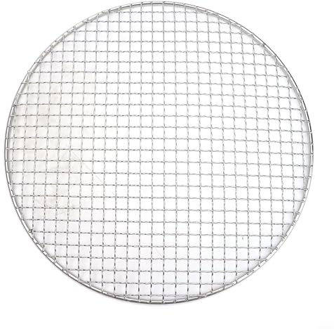 Red de parrilla de barbacoa, rejilla redonda de acero inoxidable, bandeja de horno, rejilla de cocción de 25 cm, 30 cm, 35 cm para horno de barbacoa (35 cm)