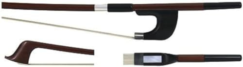GEWA Massaranduba - Arco per bassi, asta quadrata, di buona qualità, stampato Jaeger, modello tedesco, per contrabbasso 1/2, made in Germany