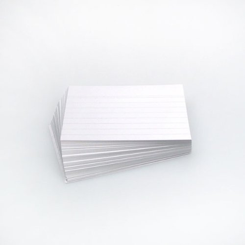 Office Line Karteikarten, 500 Stück, weiß, 190 g, DIN A7, liniert, Art.Nr.: 770283