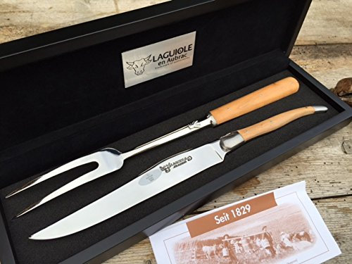 Laguiole en Aubrac Tranchierbesteck SMD99POIF Apfelbaumholz Apfelbaum