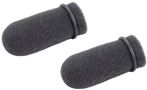 Crystal Mic Two (2) Pack Aviation Microphone Windscreen for David Clark M7 / M55, 3.5 mm Jack, Unidirectional, 6E+2 ohm, 30 Hz - 20 KHz