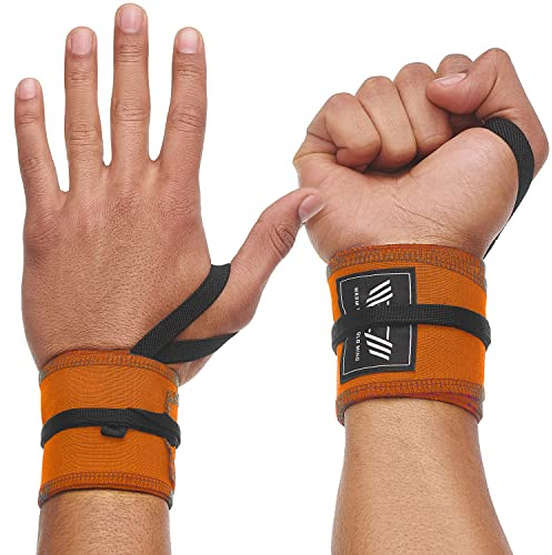 WARM BODY COLD MIND Premium Wrist Wraps für Gewichtheben, Handgelenkstütze für Fitness, Weightlifting Straps, Powerlifting, Handgelenkbandage für Krafttraining Crossfit, Bodybuilding