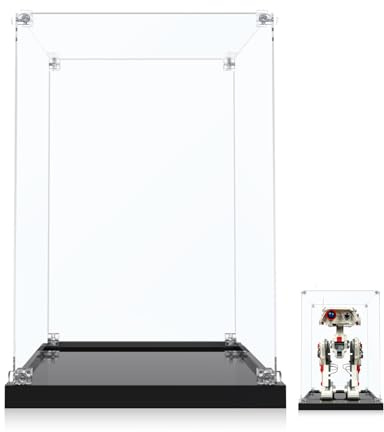 icuanuty Vitrine Display Case für Lego 75335 BD-1, Modellbausatz, bewegliche Droidenfigur, Zimmer-Deko, Geschenkidee zum Geburtstag für Jungen & Mädche Display-Box