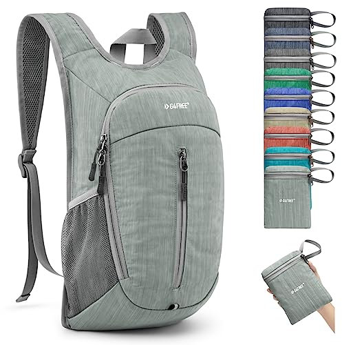 G4Free 10L Faltbarer Leichter Wanderrucksack Kleiner Rucksack Damen Herren Daypack für Outdoor Wandern Camping Reisen Klettern