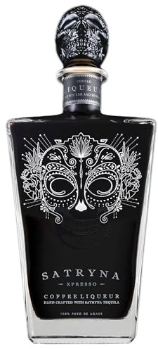 Satryna Tequila Xpresso | Coffee Liqueur | 35% ABV | 70cl | 100% Vegan Tequila | Creamy & Velvety | Coffee & Chcocolate | Nayarit Mountain Coffee