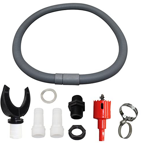 Recuperateur d'eau de Pluie pour Conduits Circulaire,Collecteur de Pluie avec Tuyau Flexible,Kit Récupérateur d'eau de Pluie avec Filtre, avec Accessoires de Montage Collecteur d'eau de Pluie (#1)