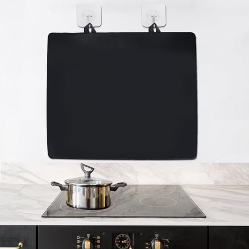 Tapis pour Plaques à Induction: PRITOK Tapis de Protection pour Plaque à Induction, Plaque de Recouvrement de Cuisinière, pour Vitrocéramique Plaque à Induction Tapis Enroulable 61,5x53 cm Noir
