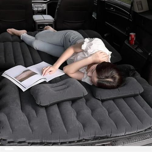 AcarKing Luftmatratze Auto Kofferraum SUV Reisebett Mit Kissen Auto Aufblasbares Bett Outdoor Camping Luftmatratze Ruhematratze Auto Schlafmatte Erwachsene Doppelbett(2)