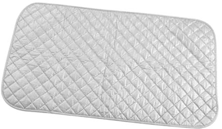 LOVIVER Manta de Planchado, Almohadilla para la Colada, Estera de Hierro Gris para Viaje, Protector de Ropa a presión, Cubierta Protectora para Tabla de, 85cmx48cm