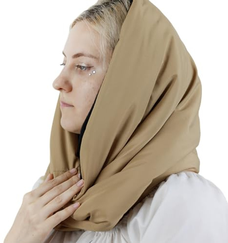 Watreketal Halstuch,Baumwoll-Kopftuch für Erwachsene für den Winter im Freien warme Steppmütze Schalmütze mit Kapuze winddichte Puffermütze lässige Unisex-Kopfbedeckung