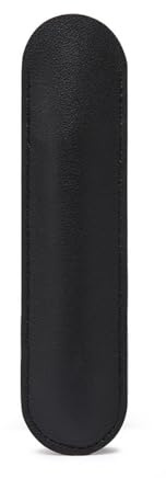 Blausky 4 Stück Ledermäppchen,Unisex Stifte Mäppchen,Leder Stift Etui,Klein Federmäppchen Federtaschen,Stifttasche,Schule Federtasche Schlampermäppchen,für Fountain Stift Stylus,42 x 160 mm,Schwarz