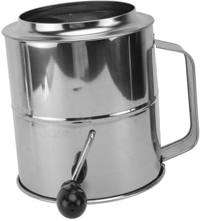 Cabilock De Harina Manivela Herramienta Para Hornear De Harina Portátil Casero Para Cocina De Malla Para Hornear