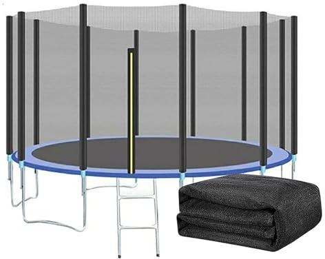 Trampolin Ersatznetz Sicherheitsnetz Netz, Trampolin Netz 488 12 Stangen, Trampolinersatznetz, Ersatz Sicherheitsnetz Für Trampolin Ersatznetz Für Kindertrampolin Im Freien Reißfest