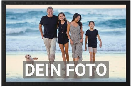 Kiddle-Design Fußmatte Personalisiert mit Foto zum selbst gestalten - Fussmatte Innen und Außen Personalisiertes Geschenk 60 x 40cm