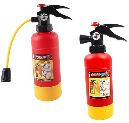 Yardwe 2piezas Juguete Extintor De Incendios Extintores Juguete Acuático Rociador De Agua para Fiestas De Verano Playa De Broma
