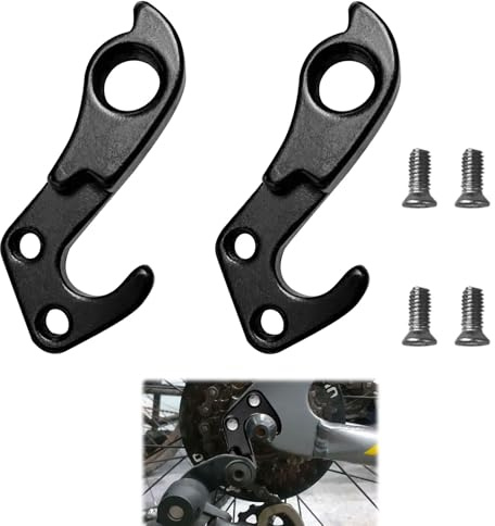 Grosion 2Pcs Rear Derailleur Hanger,Black Derailleur Hanger 322175/318610,Easy to Install,Compatible for Trek Gary Fisher,Perfect for Mountain Bikes