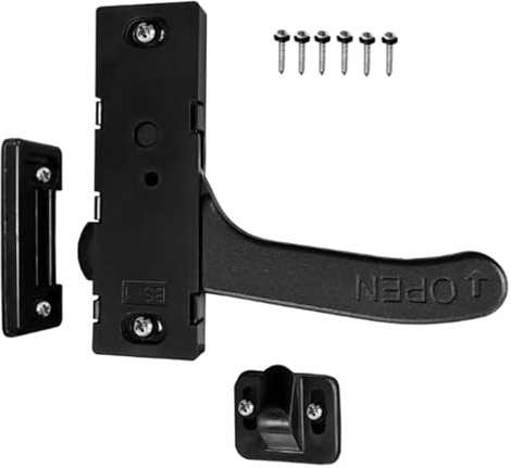 Serratura per porta zanzariera per campeggio | Parti di blocco per portello di carico | Maniglia per zanzariera impermeabile per esterno, rimorchio, furgone Utility