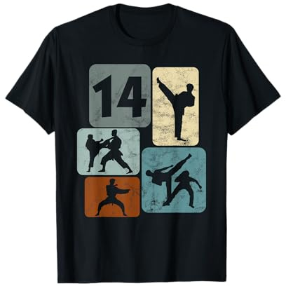 Karate Cumpleaños 14 años Boys Martial Arts Girl Karate Camiseta