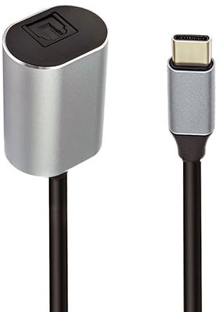CY Typ-C auf SPDIF Toslink Optische Audiobuchse Opt USB-C Stecker auf Digital Optical Fiber Optic Sound Interface Buchse Adapterkabel für Laptop Desktop (20 cm)