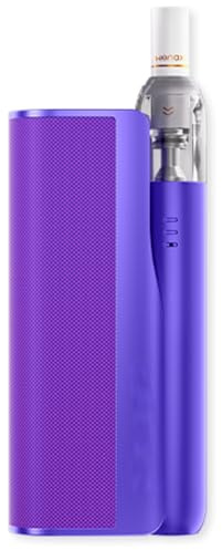 For Geekvape Wenax M Starter Kit 16 W Batteria 2900mAh (Viola) M Power Bank 2500mAh + Wenax M1 Mini Vape Pen 400mAh | 2 ml 0,8 Ω + 1,2 Ω Cartuccia Wenax M Pod V2 | Drip Tip sostituibile -No Nicotine