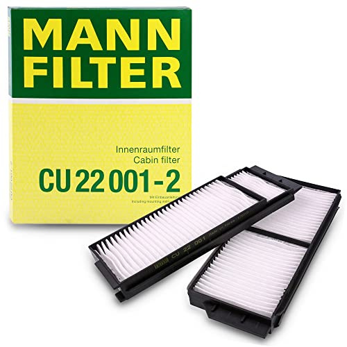 MANN-FILTER CU 22 001-2 Innenraumfilter/Kabinenluftfilter (2er Set) - für Pkw + Transporter