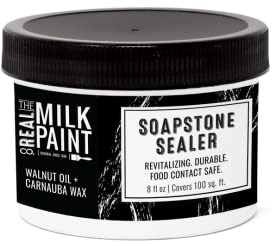 Real Milk Paint, Sealer for Concrete, Granite, Counter Tops, Marble, Slate, Soapstone, and Soapstone Sealer, 8 oz
