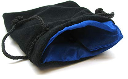 Koplow Games Blue Black Velvet Small Dice Bag