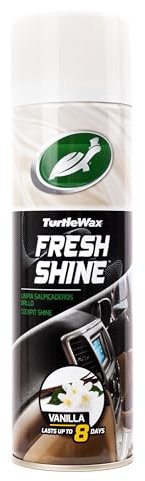 Turtle Wax Limpiador de plásticos y salpicaderos Fresh Shine con ambientador, 500 ml: Elimina la Suciedad, el Polvo y los residuos del plástico en los Interiores del Coche para un Brillo Brillante.