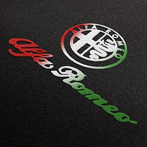 Autoteppich Stylers Fußmatten aus Nadelfilz mit Druck Logo+Schrift Q100_ALFA-L+S-ITA_Alfa_015