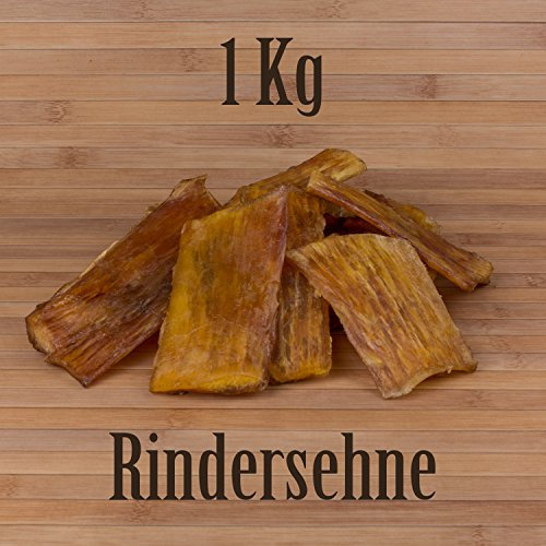 1 Kg Rindernackensehnen wie Rinderohren Scheineohren Ochsenziemer Kausnack Kauartikel