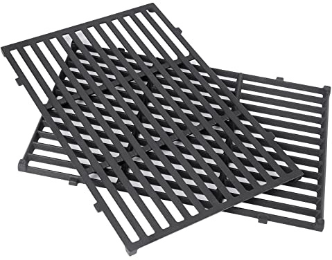 GFTIME 44.5 x 30cm 7526 Grill Grates for Weber Spirit E-310, E-320, S-310, S-320, Cast Iron Cooking Grids 7638 Spare Parts for Weber Spirit 700, Genesis 1000-3500 gas grills